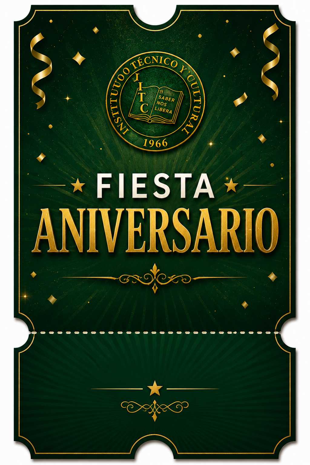 Boleto Aniversario ITYC Alumno